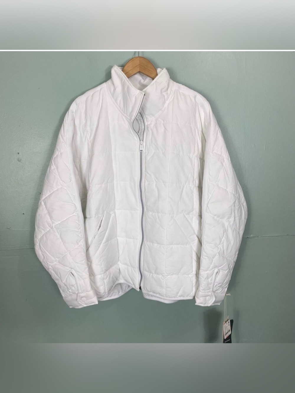 Free‎ People Pippa Packable Quilted Puffer Jacket White L